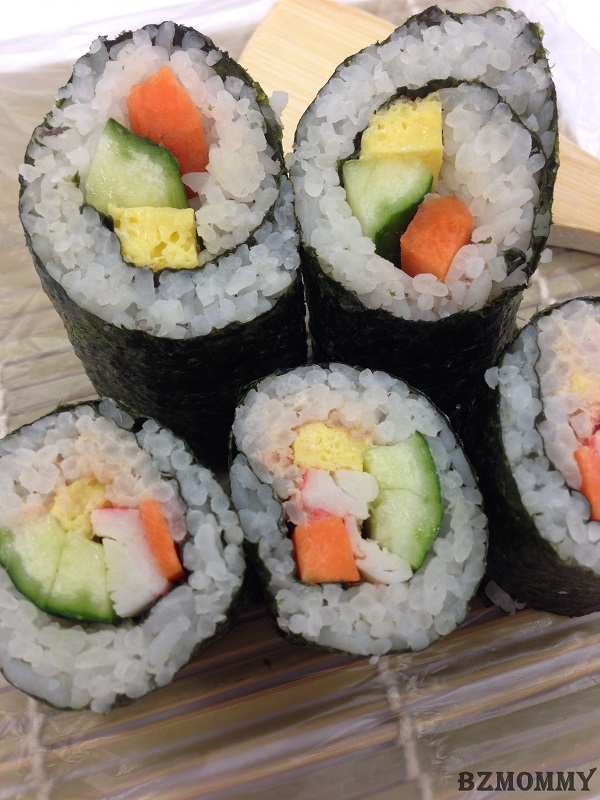 Home-made sushi